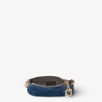 FENDI Baguette Pouch Mini Blue flocked FF denim pouch - Image 2